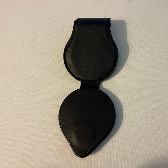 BMW Sunglass Holder for Car with Logo Black Leather NWT - Picture 7 of 10